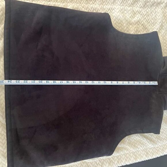 Lauren Ralph Lauren Suede & Sherpa hooded Vest - Picture 5 of 9